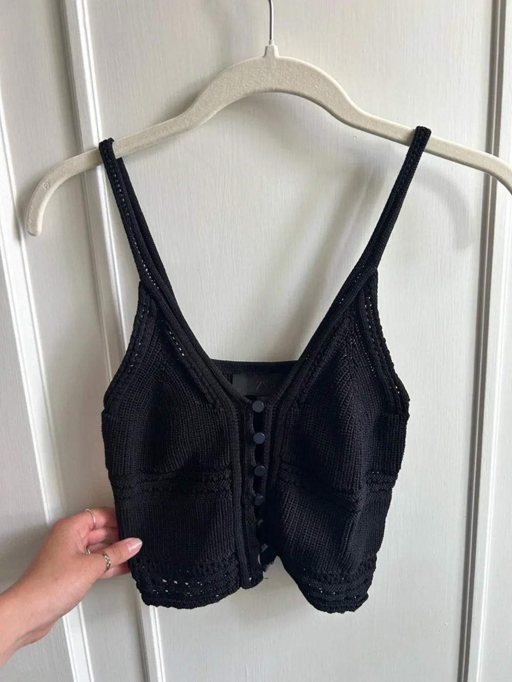 Zara Black Knit Top - Picture 2 of 5